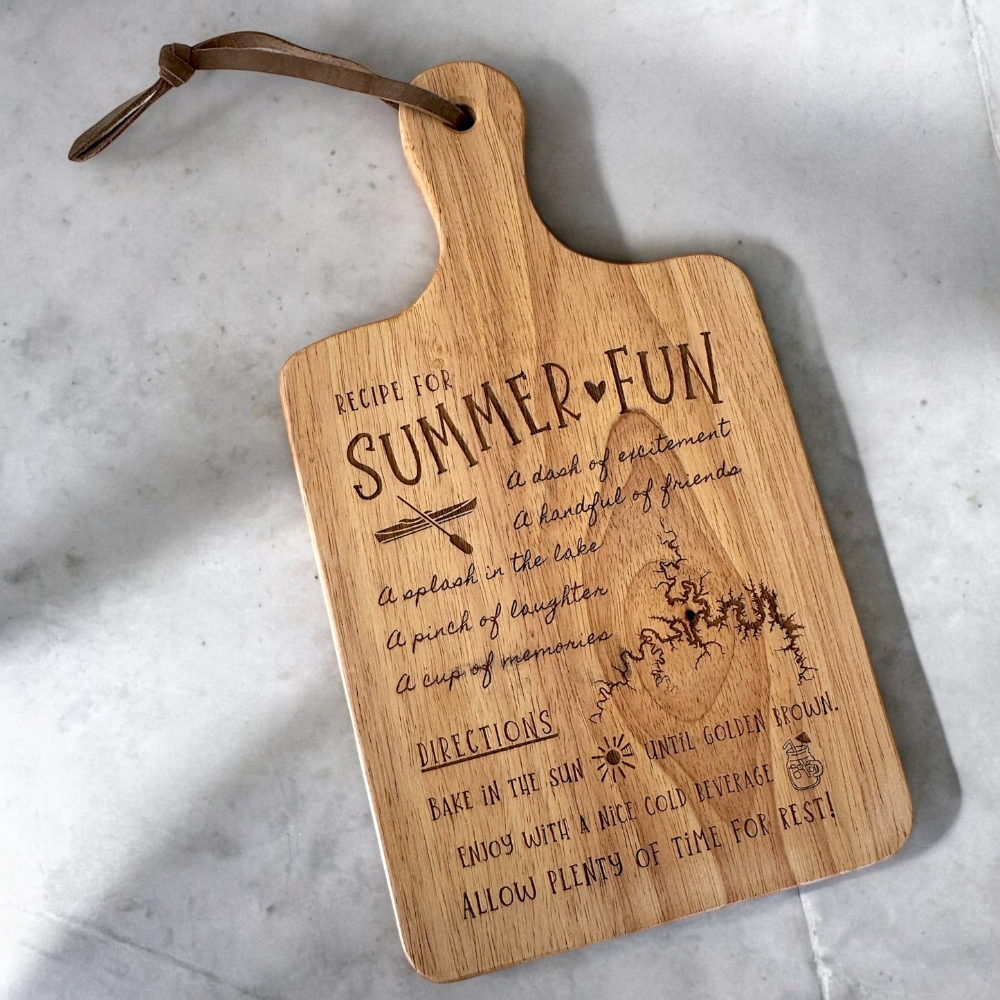 Summer Fun on TRL Wooden Cutting Board